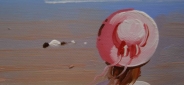 Картина "Пляж" Цена: 4500 руб. Размер: 60 x 50 см. Увеличенный фрагмент.