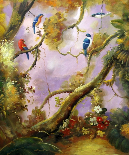 Картина "Птички" Цена: 7700 руб. Размер: 50 x 60 см.