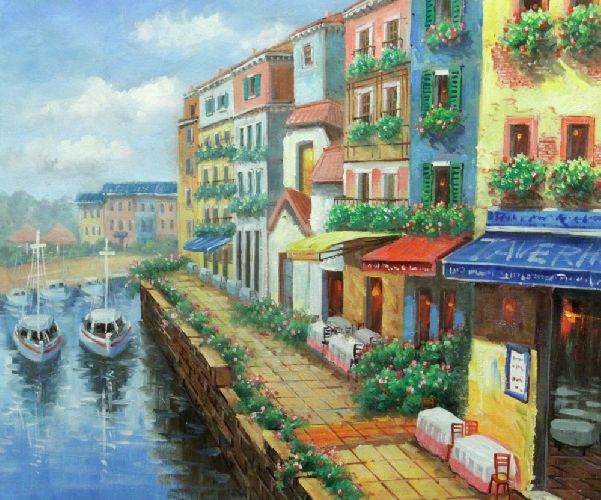 Картина "Раннее утро в Венеции" Цена: 9200 руб. Размер: 60 x 50 см.