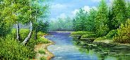 Картина "Река" Цена: 11800 руб. Размер: 90 x 60 см.