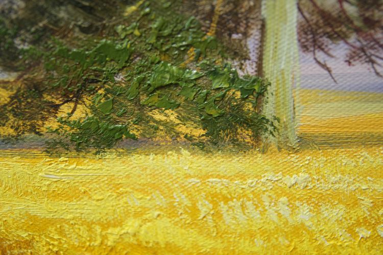 Картина "Рожь" - Шишкин Цена: 24100 руб. Размер: 120 x 60 см. Увеличенный фрагмент.