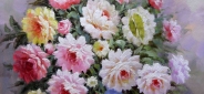 Картина "Розовые пионы" Цена: 8700 руб. Размер: 60 x 50 см.
