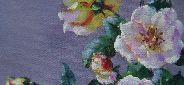 Картина "Шикарные розы" Цена: 6200 руб. Размер: 20 x 25 см. Увеличенный фрагмент.