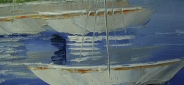 Картина "Солнечное море" Цена: 15500 руб. Размер: 150 x 60 см. Увеличенный фрагмент.