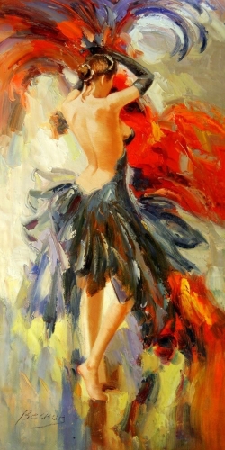 Картина "Страстное танго" Цена: 14300 руб. Размер: 60 x 120 см.