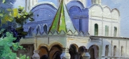Картина "Свято-Троицкий монастырь" Цена: 5600 руб. Размер: 20 x 25 см.