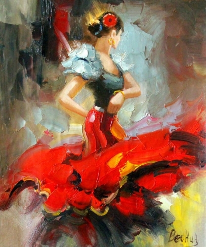 Картина "Танец" Цена: 8600 руб. Размер: 50 x 60 см.