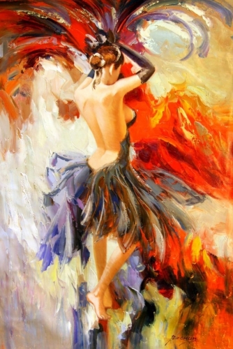 Картина "Танец красок" Цена: 18400 руб. Размер: 80 x 120 см.