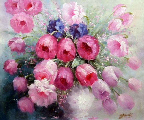 Картина "Тюльпаны" Цена: 9700 руб. Размер: 60 x 50 см.