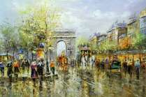 Картина "Улица Парижа"