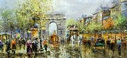 Картина "Улица Парижа" Цена: 9200 руб. Размер: 90 x 60 см.