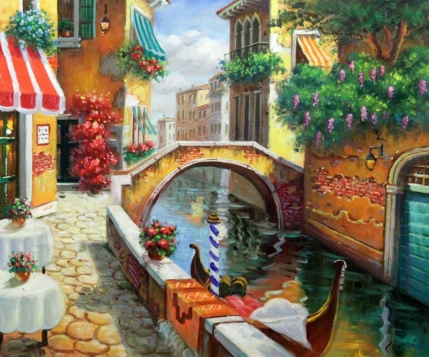 Картина "Улочка в Венеции" Цена: 9200 руб. Размер: 60 x 50 см.