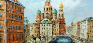 Картина "В Санкт-Петербурге" Цена: 12400 руб. Размер: 90 x 60 см.