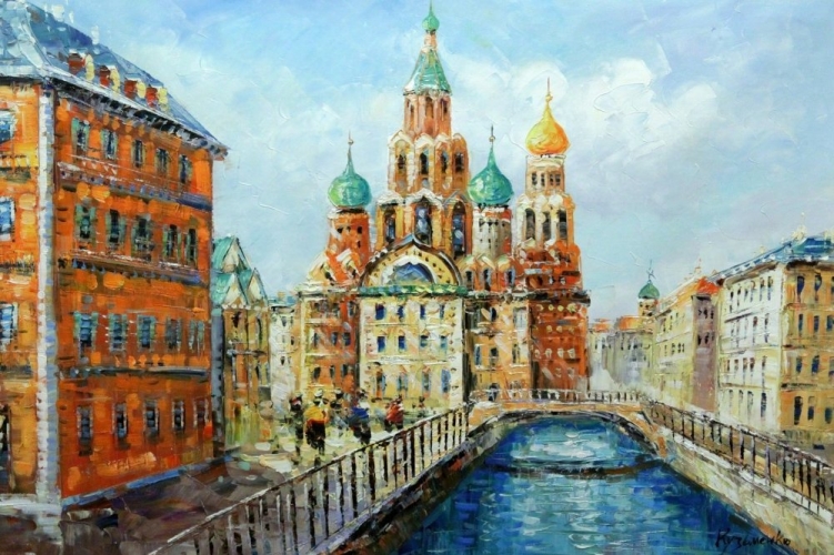 Картина "В Санкт-Петербурге" Цена: 12400 руб. Размер: 90 x 60 см.