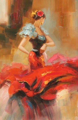 Картина "В танце" Цена: 9700 руб. Размер: 60 x 90 см.