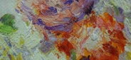 Картина маслом "Ваза с пионами" - Клод Моне Цена: 9700 руб. Размер: 50 x 60 см. Увеличенный фрагмент.