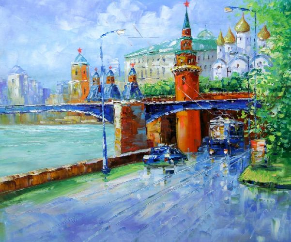 Картина "Вид на Кремль" Цена: 8200 руб. Размер: 60 x 50 см.