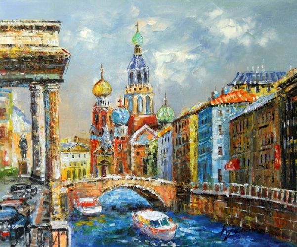 Картина "Виды Петербурга" Цена: 6700 руб. Размер: 60 x 50 см.