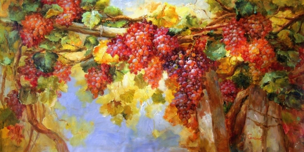 Картина "Виноградник" Цена: 21600 руб. Размер: 120 x 60 см.