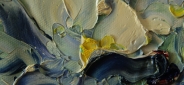 Картина маслом "Волшебные ирисы" Цена: 10900 руб. Размер: 50 x 60 см. Увеличенный фрагмент.