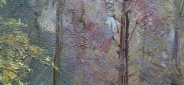 Картина "Зима" Цена: 9700 руб. Размер: 70 x 50 см. Увеличенный фрагмент.