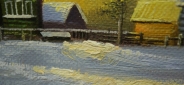 Картина "Зимний пейзаж" Цена: 6200 руб. Размер: 40 x 30 см. Увеличенный фрагмент.