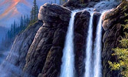 Пейзажи с водопадами. Картины природы