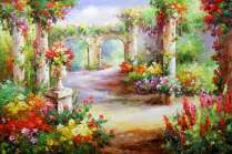 Картина " В летнем саду"