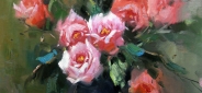 Картина "Яркие розы" Цена: 8700 руб. Размер: 50 x 60 см.