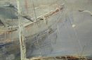 Картина "Спокойная гавань" Цена: 7200 руб. Размер: 80 x 80 см. Увеличенный фрагмент.
