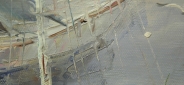 Картина "Спокойная гавань" Цена: 9200 руб. Размер: 80 x 80 см. Увеличенный фрагмент.