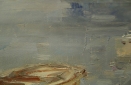 Картина "Спокойная гавань" Цена: 7200 руб. Размер: 80 x 80 см. Увеличенный фрагмент.