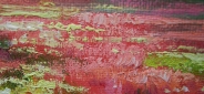 Картина маслом "Яркая поляна" Цена: 9500 руб. Размер: 70 x 50 см. Увеличенный фрагмент.