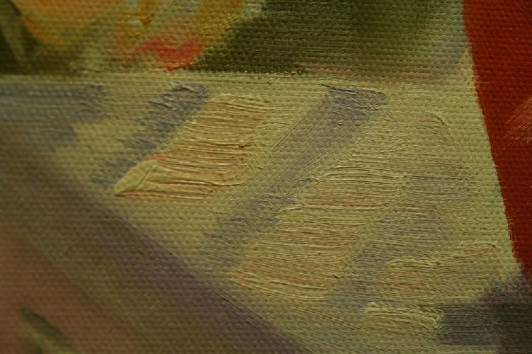 Картина "Нежное утро" Цена: 11500 руб. Размер: 60 x 90 см. Увеличенный фрагмент.