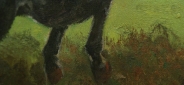 Картина "Охота" Цена: 11000 руб. Размер: 90 x 60 см. Увеличенный фрагмент.