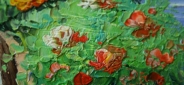 Картина "Тихая бухточка" Цена: 10500 руб. Размер: 120 x 60 см. Увеличенный фрагмент.