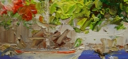 Картина "Цвета Адриатики" Цена: 12100 руб. Размер: 150 x 60 см. Увеличенный фрагмент.