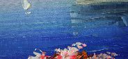 Картина  "Летнее море" Цена: 7700 руб. Размер: 120 x 60 см. Увеличенный фрагмент.