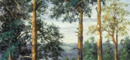 Картина "Пейзаж с соснами" Цена: 5500 руб. Размер: 30 x 40 см.