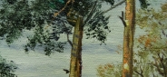 Картина "Пейзаж с соснами" Цена: 5500 руб. Размер: 30 x 40 см. Увеличенный фрагмент.