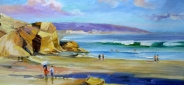 Картина "Крымский пляж" Цена: 8800 руб. Размер: 90 x 60 см.