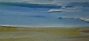 Картина "Крымский пляж" Цена: 8800 руб. Размер: 90 x 60 см. Увеличенный фрагмент.