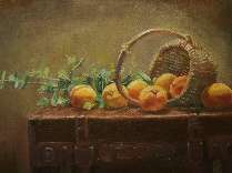 Картина "Натюрморт с персиками"