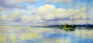 Картина маслом "Волга" Цена: 23000 руб. Размер: 120 x 60 см.