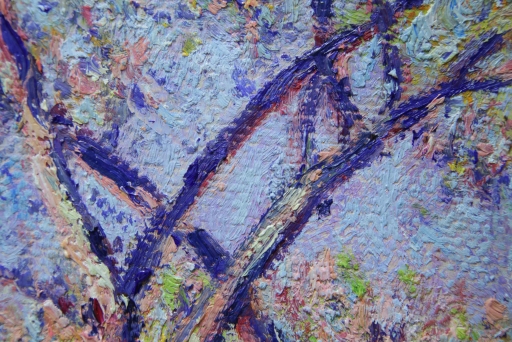 Картина "Антиб вид из садов салис" Цена: 6500 руб. Размер: 60 x 50 см. Увеличенный фрагмент.