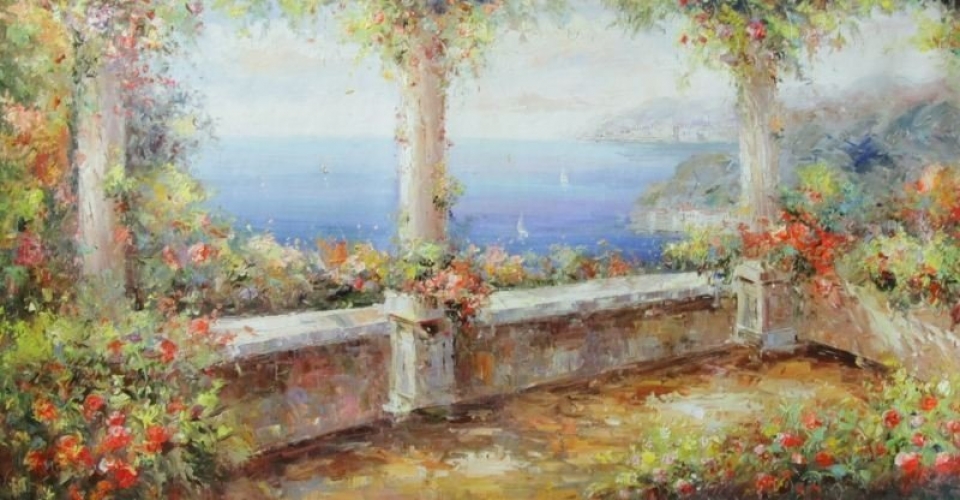 Картина "Балкон" Цена: 12000 руб. Размер: 120 x 60 см.