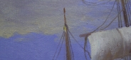 Картина "Бегущий по волнам" Цена: 14500 руб. Размер: 90 x 60 см. Увеличенный фрагмент.