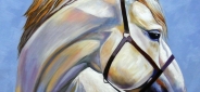 Картина "Белая лошадь" Цена: 8100 руб. Размер: 60 x 50 см.