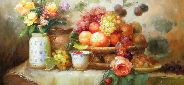 Картина "Белая ваза и фрукты" Цена: 12500 руб. Размер: 90 x 60 см.