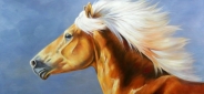 Картина "Белогривая" Цена: 18500 руб. Размер: 100 x 75 см.